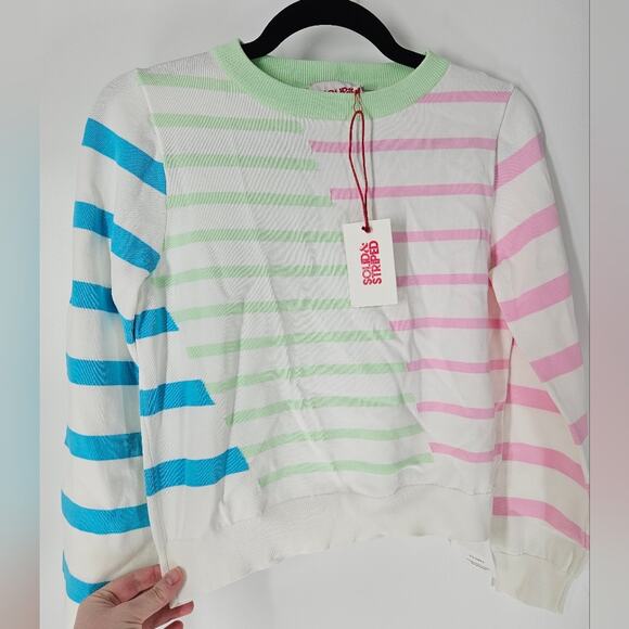 Solid & Striped Colorblock Striped Mackenzie Pullover XS - Picture 4 of 13